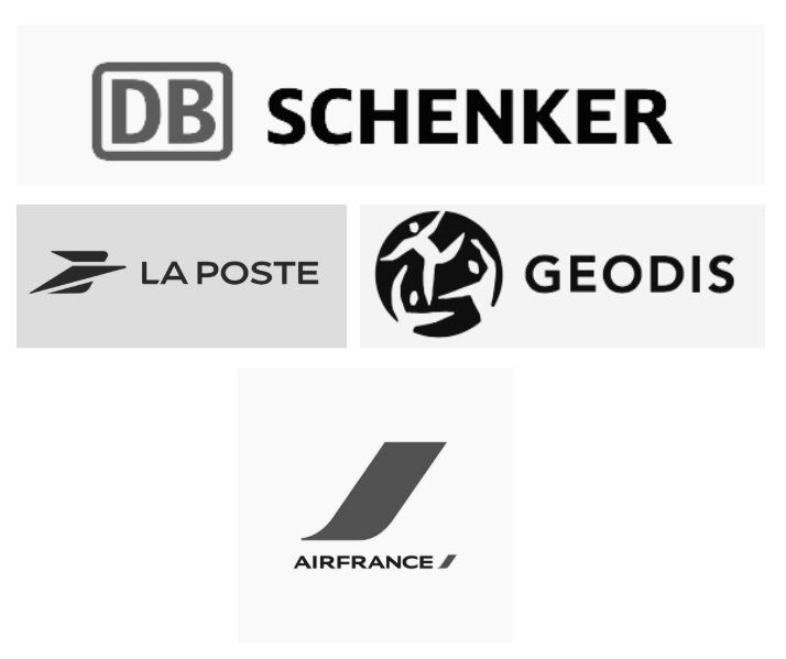 DB schenker, la poste, geodis, Air France