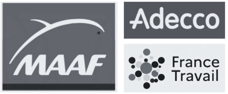 Logo Adecco, MAAF, France Travail